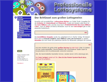 Tablet Screenshot of professionelle-lottosysteme.ch